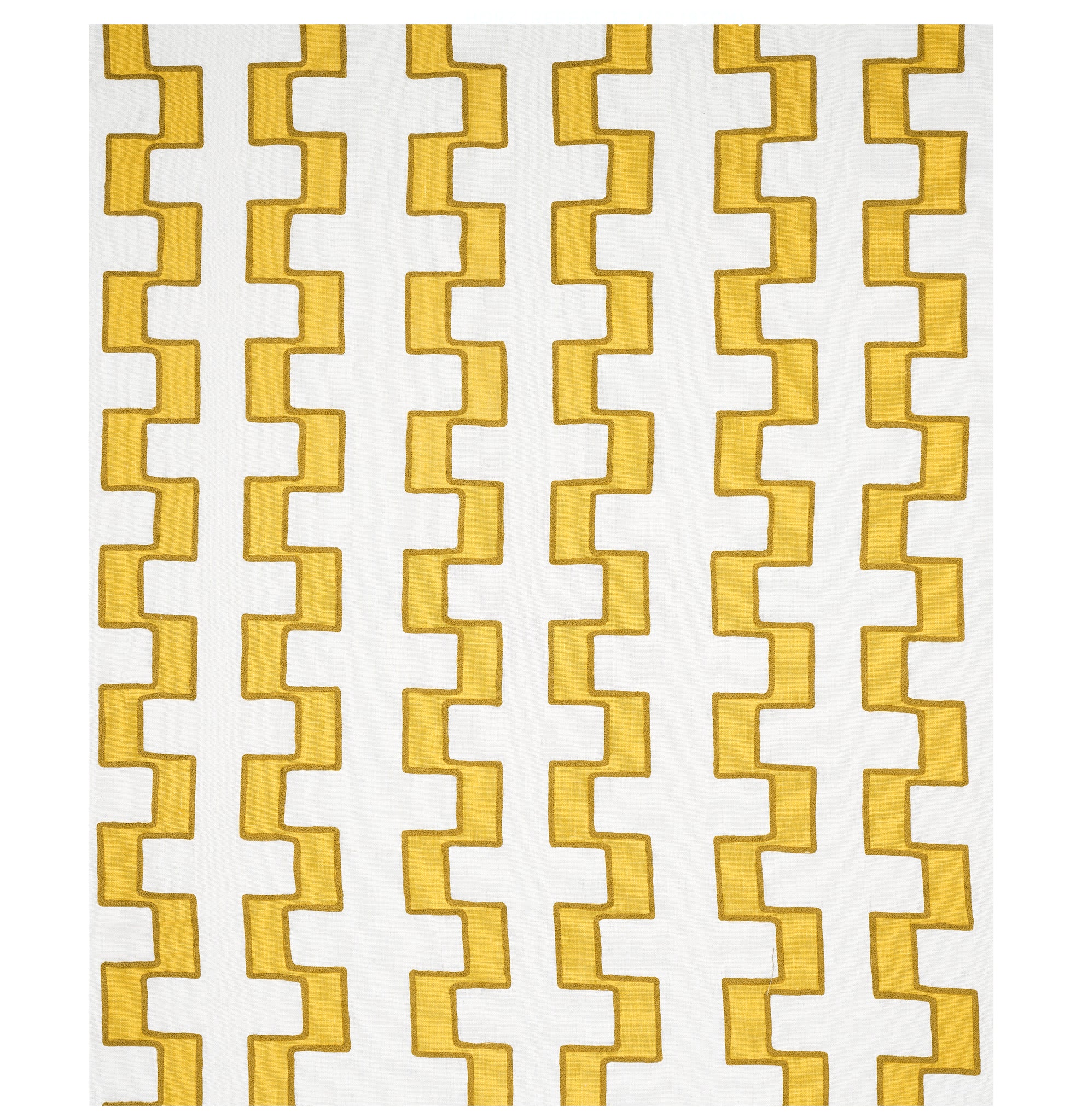 DIXON EMBROIDERED PRINT LINEN | YELLOW