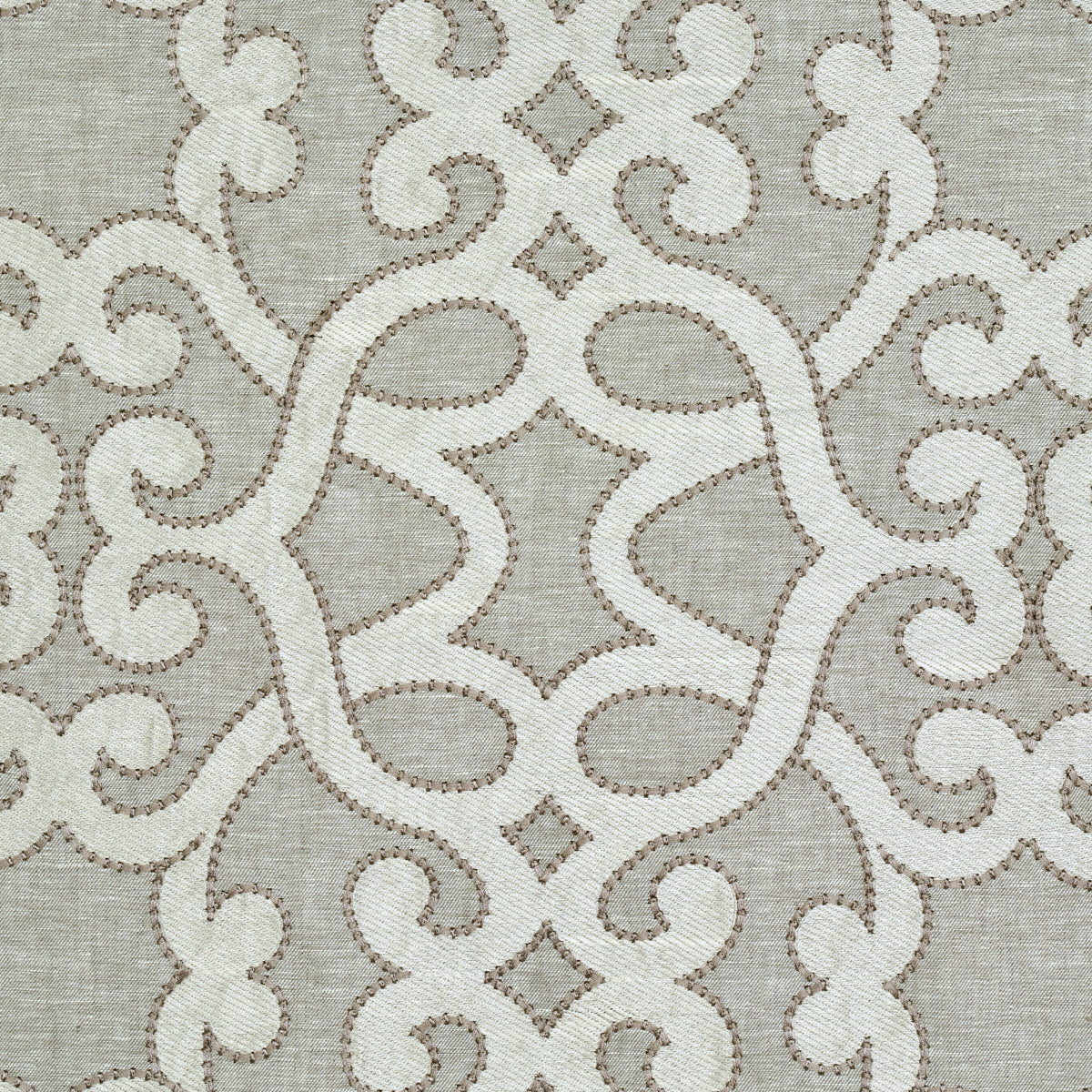 AMBOISE LINEN EMBROIDERY | OYSTER
