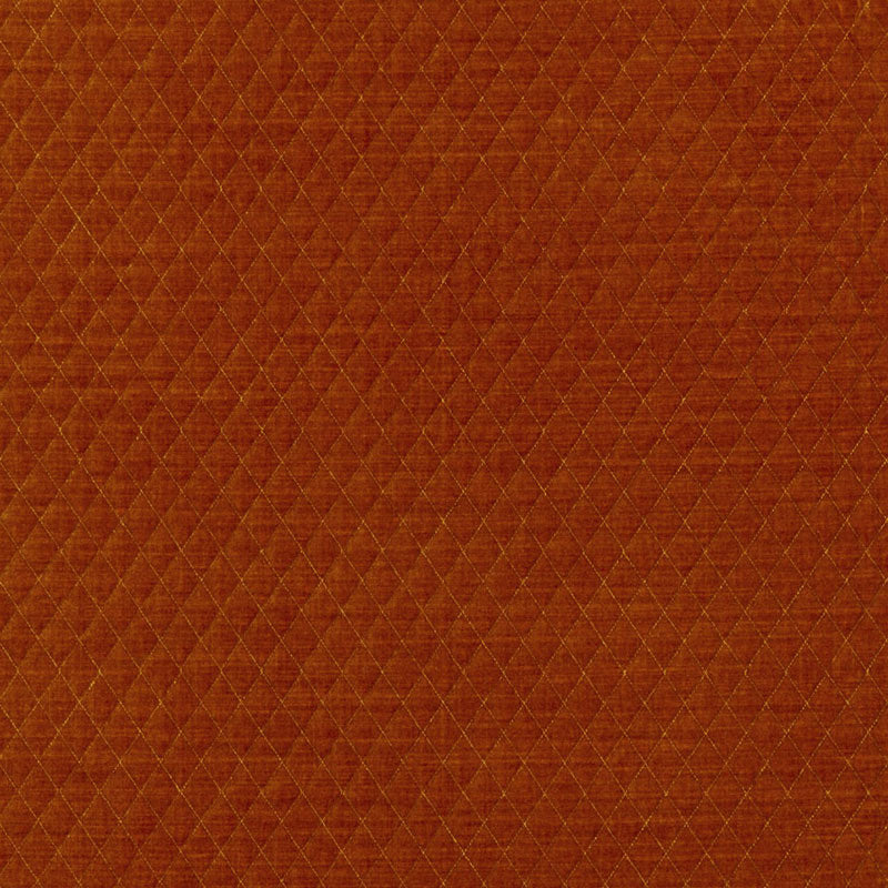 PALEY QUILTED VELVET | CHINESE ORANGE
