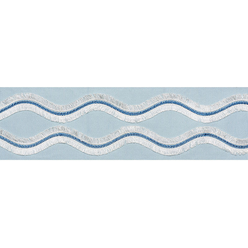 OGEE EMBROIDERED TAPE | SKY