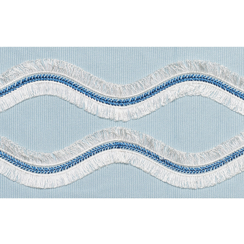 OGEE EMBROIDERED TAPE | SKY