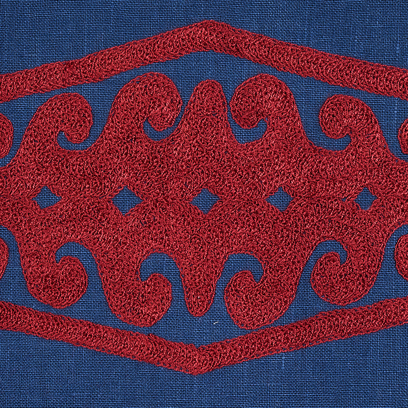 SEEMA EMBROIDERY | BLUE & RED