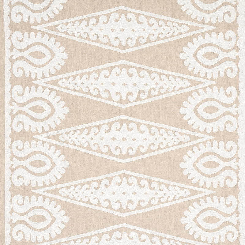 SEEMA EMBROIDERY | IVORY ON NATURAL