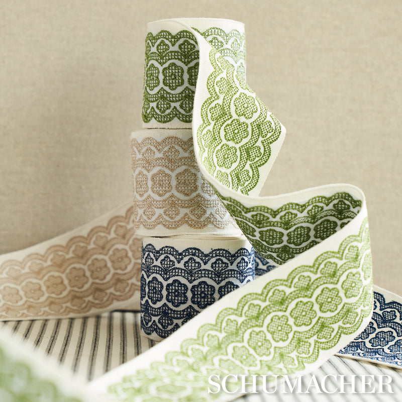 Astrid Embroidered Tape | NATURAL