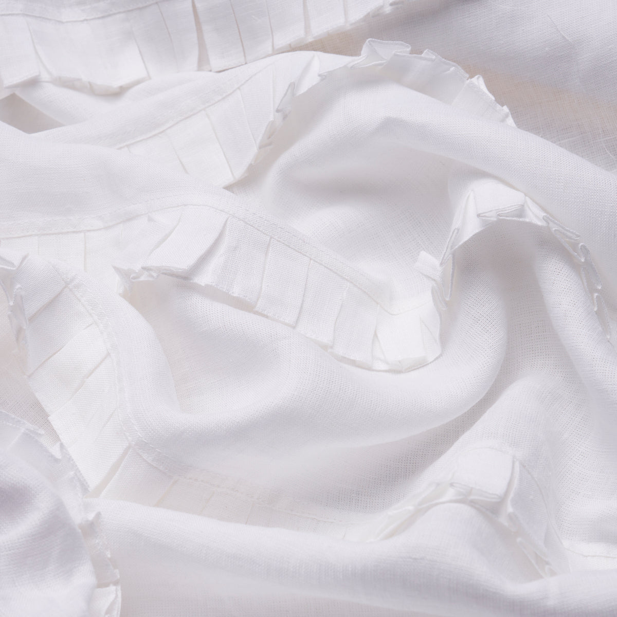 DOROTHY PLEATED LINEN | IVORY