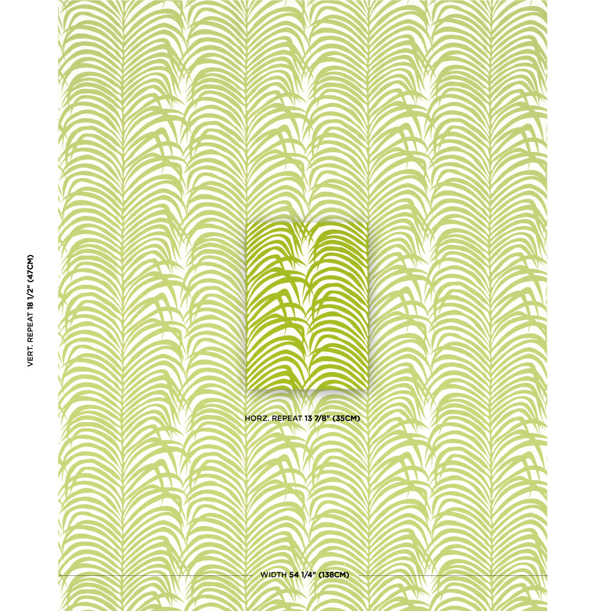 Zebra Palm Woven Indoor/Outdoor | GREEN