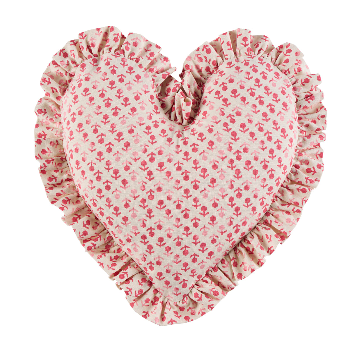 Beatriz Handprint Heart Pillow | Pink