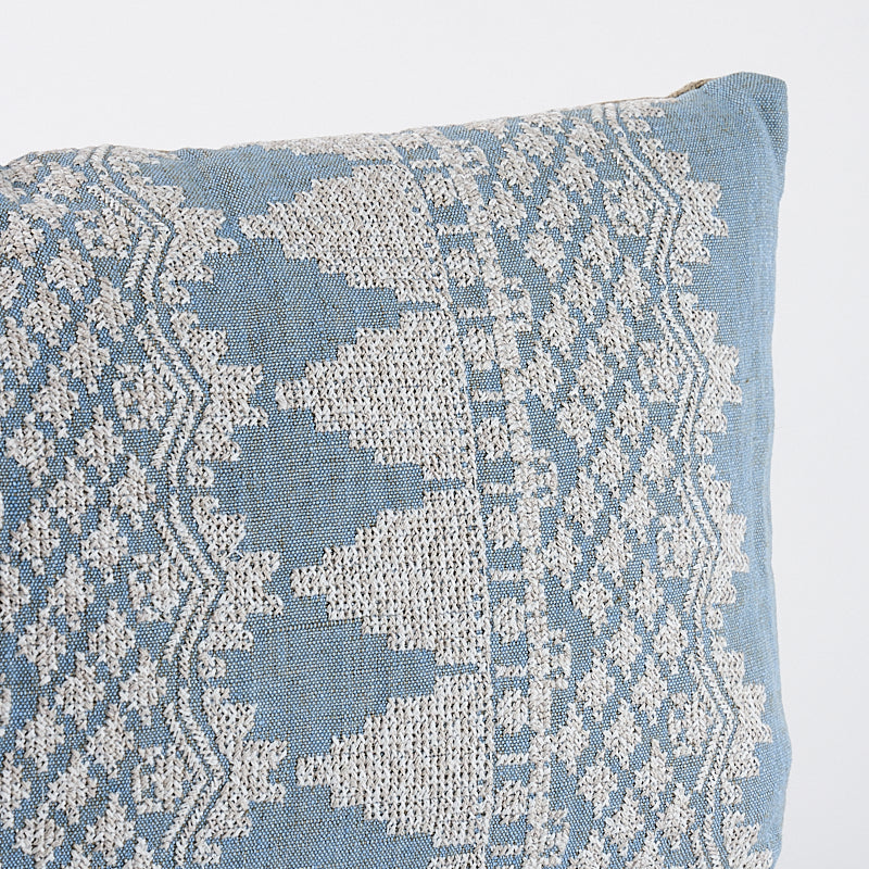 Wentworth Embroidery Pillow | Chambray