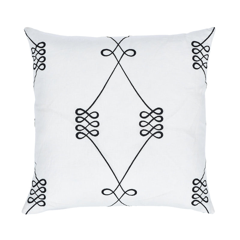 Nicolette Embroidery Pillow | Ivory