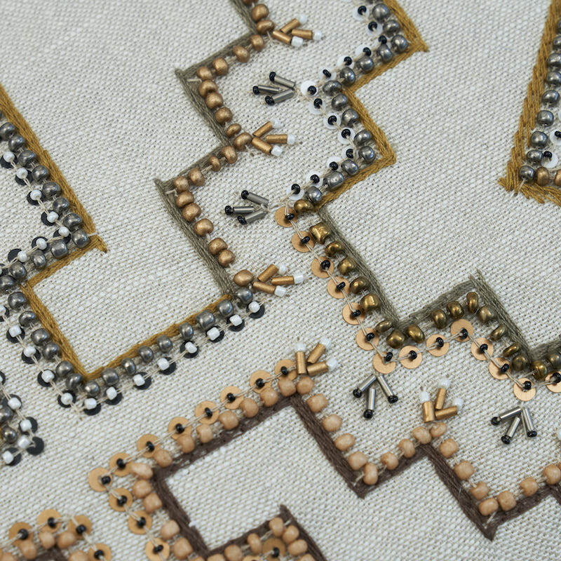 Ezma Embroidery Pillow | Neutral