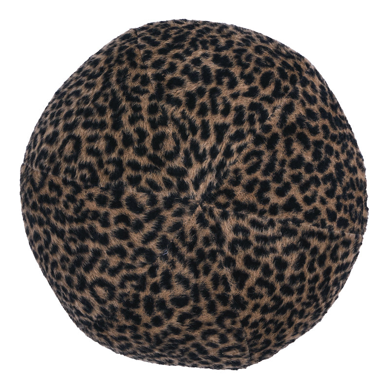 Lilya Leopard Sphere Pillow | Natural