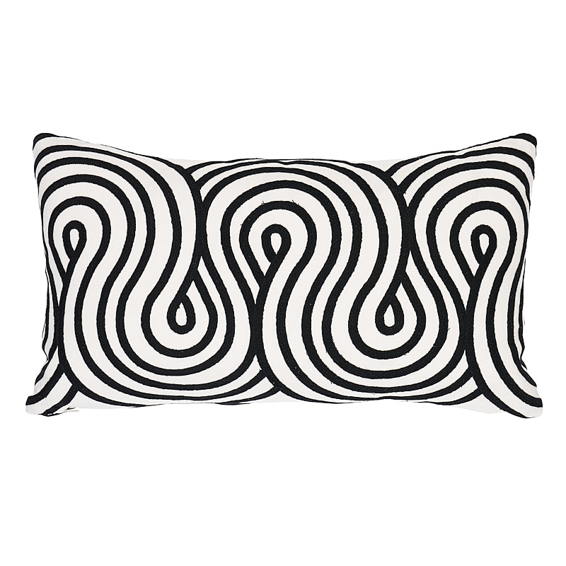 Giraldi Embroidery Pillow | Black