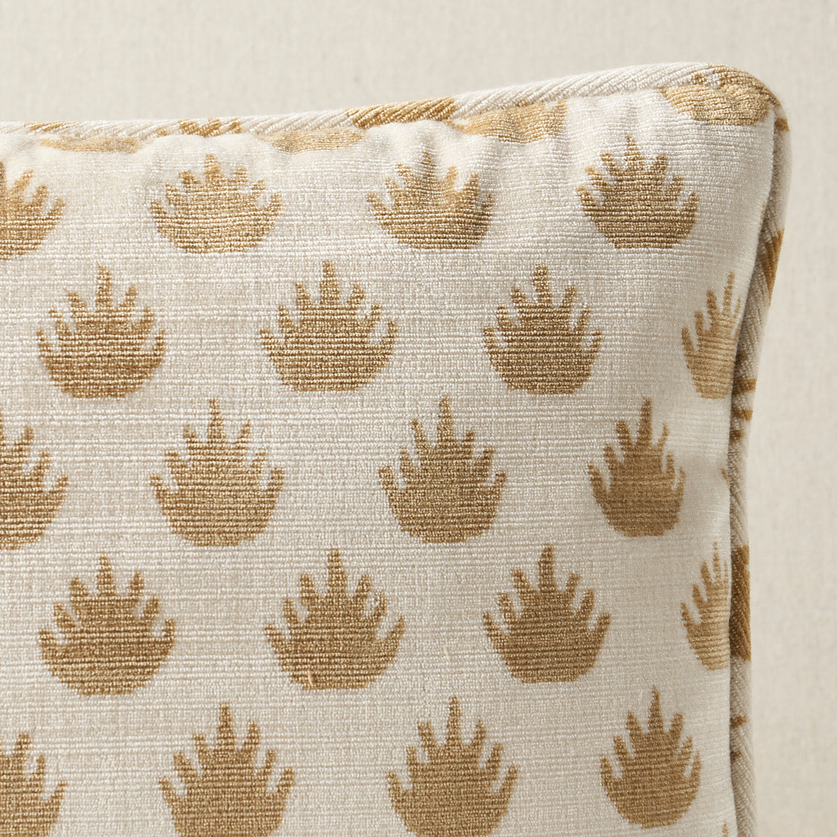 Coronation Velvet Pillow | Camel