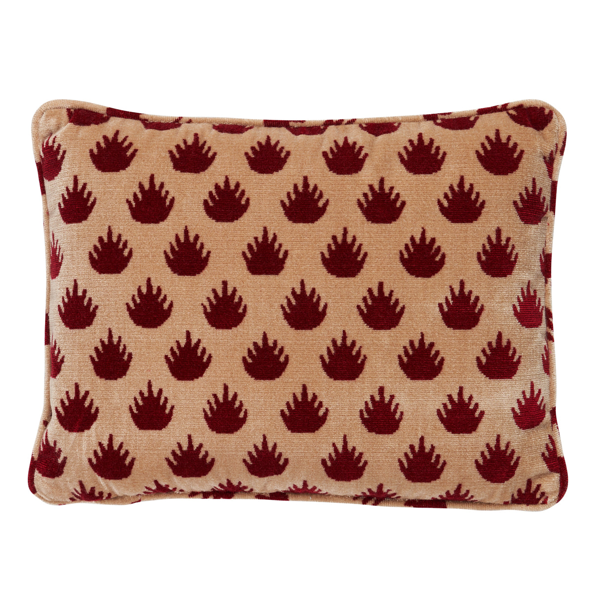 Coronation Velvet Pillow | Garnet