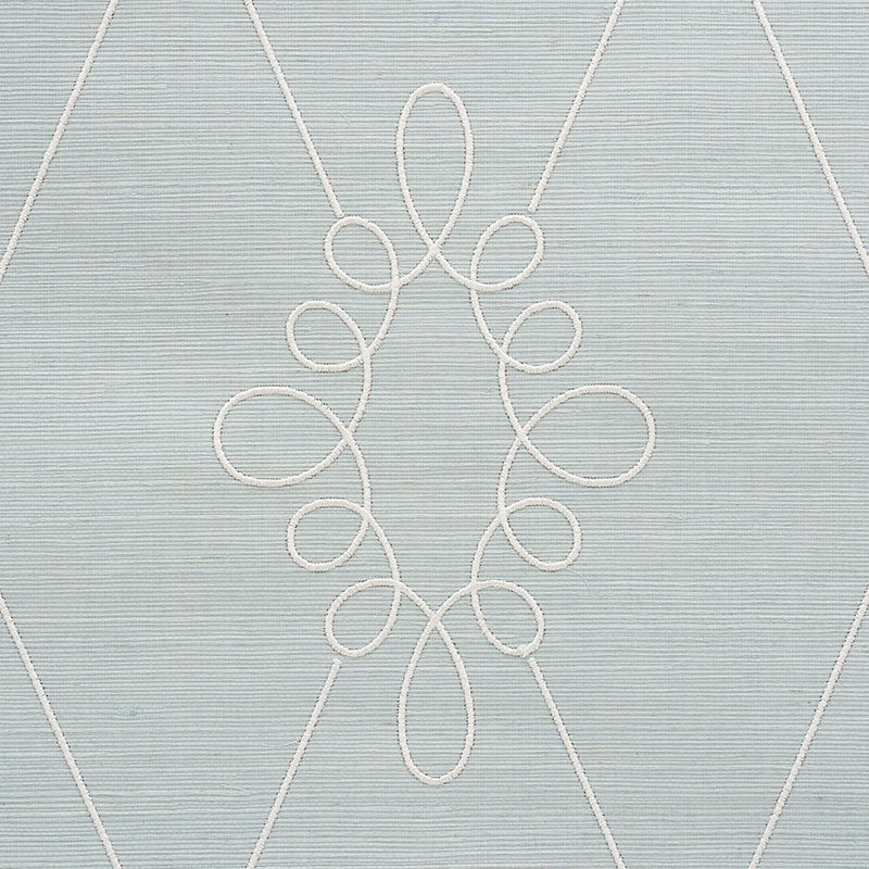 SYLVIE EMBROIDERED SISAL | WATER BLUE