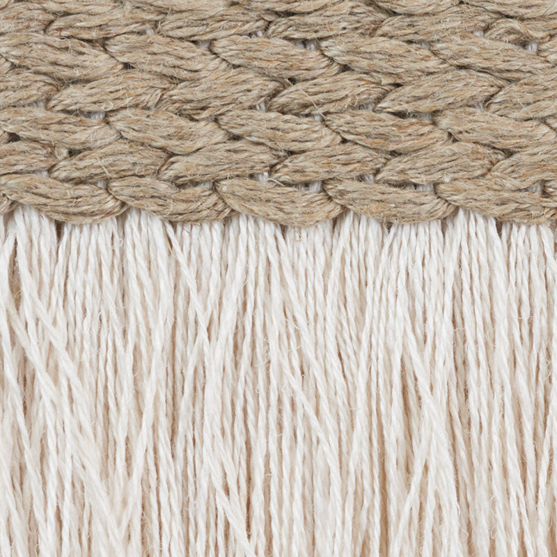 Braided linen fringe | Ivory