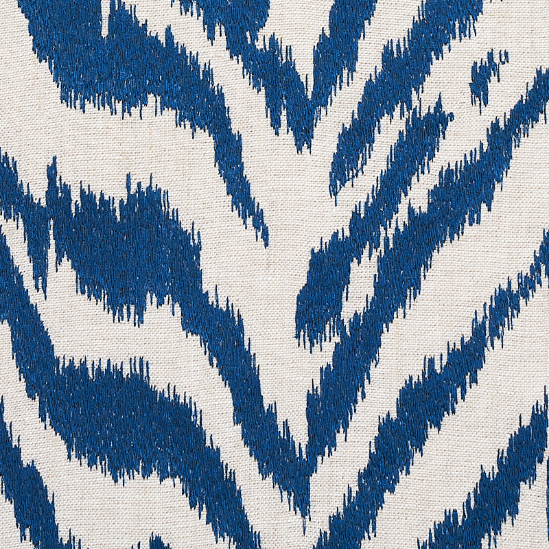 Quincy Embroidery on Linen | NAVY