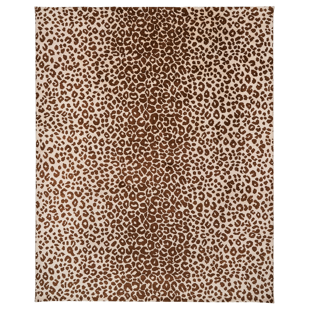 Iconic Leopard Hand-Knotted Rug | Brown