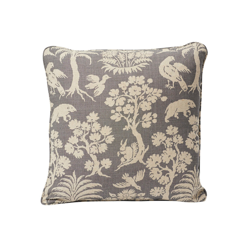 Woodland Silhouette Pillow | Steel