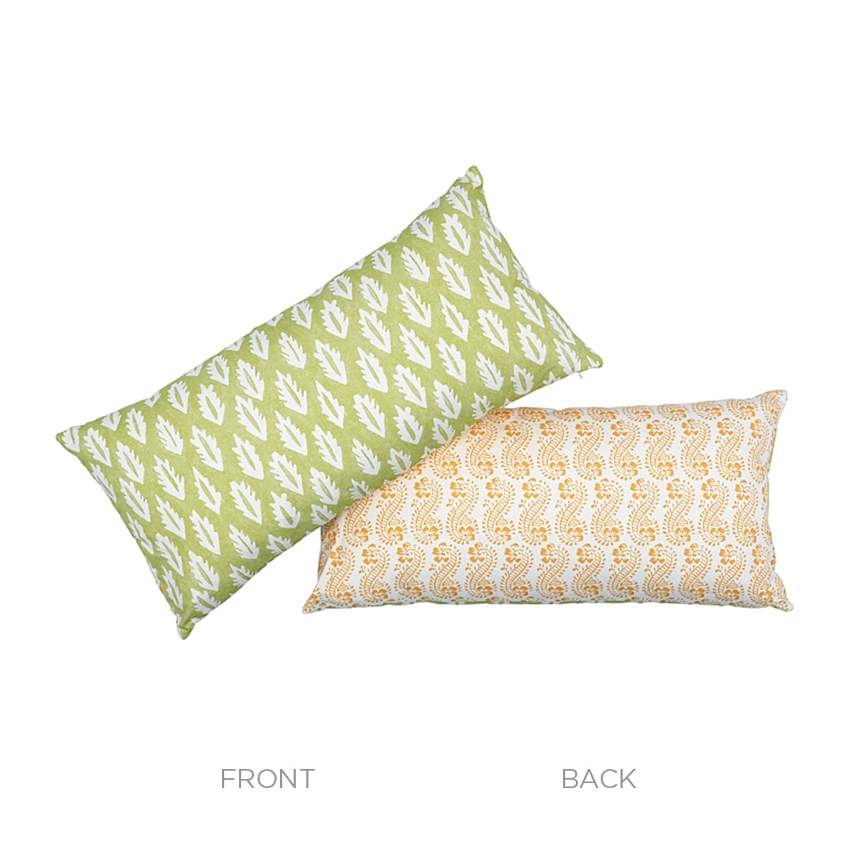 Forest + Lani Pillow | Grass Green & Gold