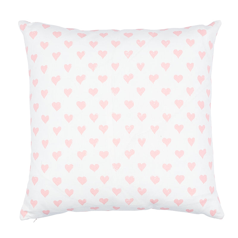 Hearts + Coffee Bean 20" Pillow | Pink