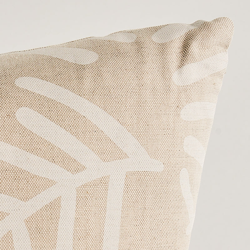 Tiah Cove Pillow | Ivory on Natural