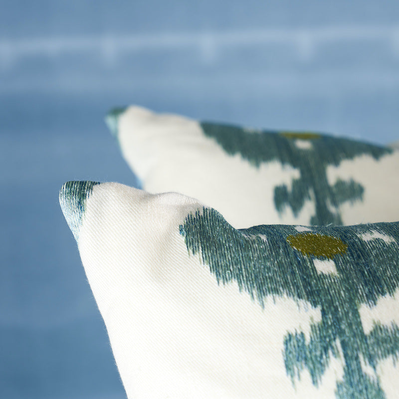 Raja Embroidery Pillow | Sky