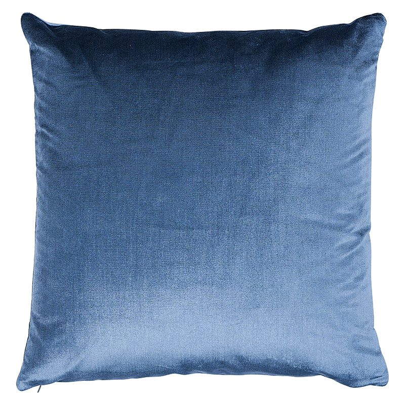 Venetian Silk Velvet Pillow | Cadet