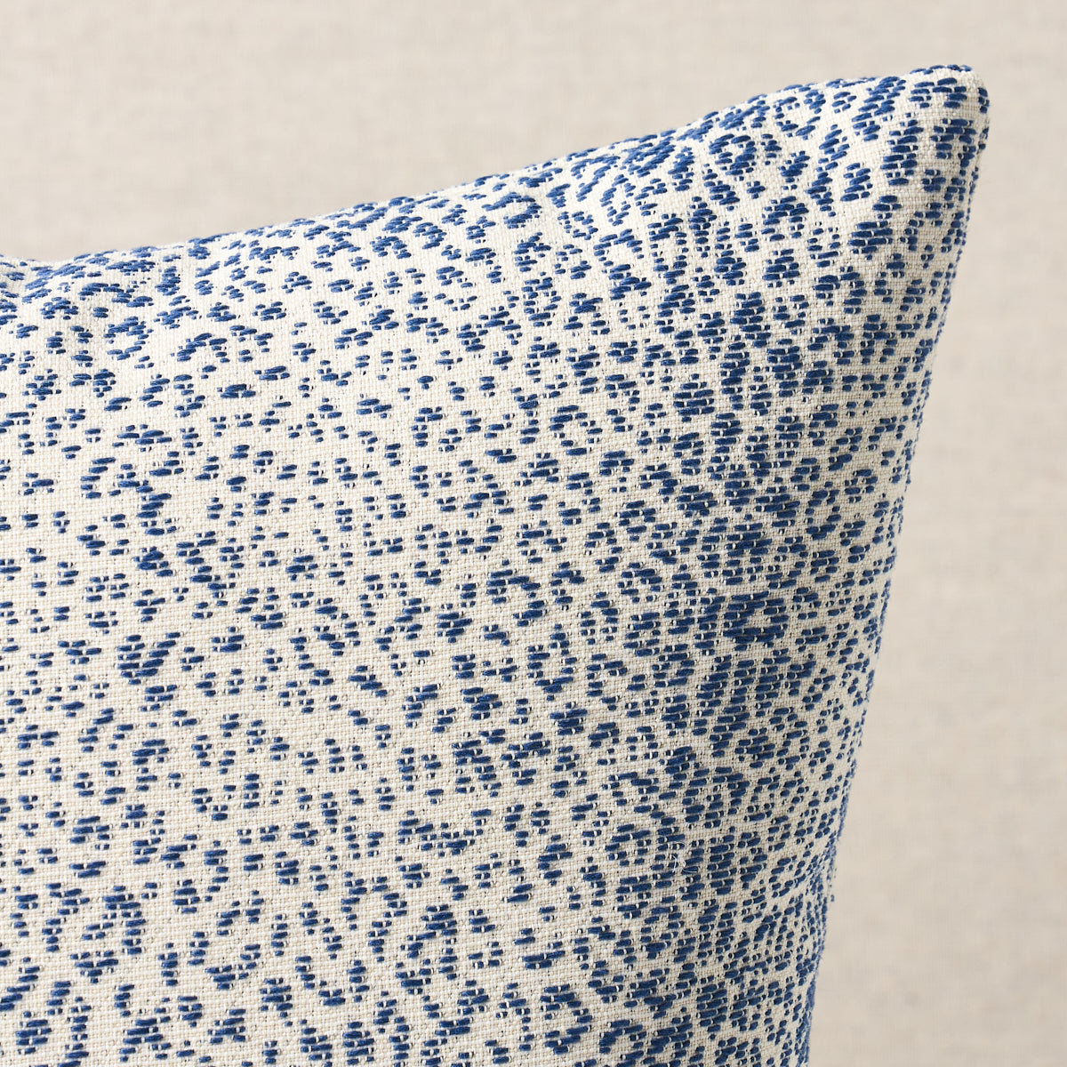 Mini Leopard Indoor/Outdoor Pillow | Navy